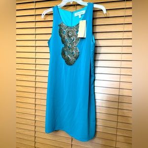 Criss Cross Francesca’s Collections dress Sz M green